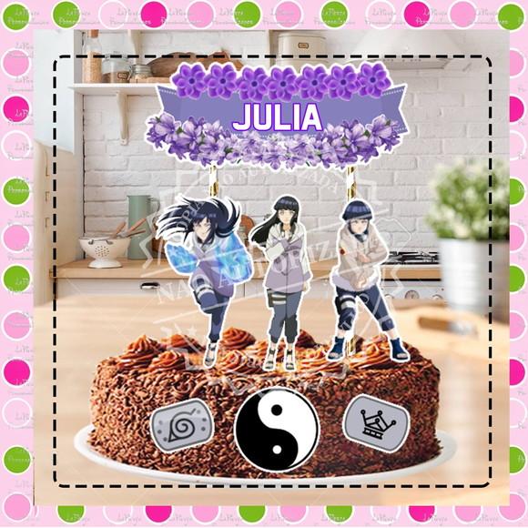 Topo de Bolo Hinata Hyuga