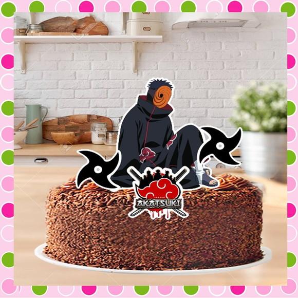 Topo de Bolo Akatsuki
