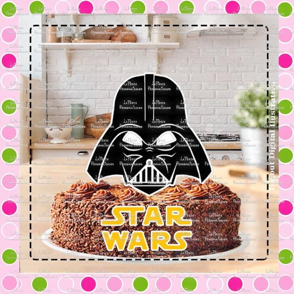 Topo de Bolo Star Wars