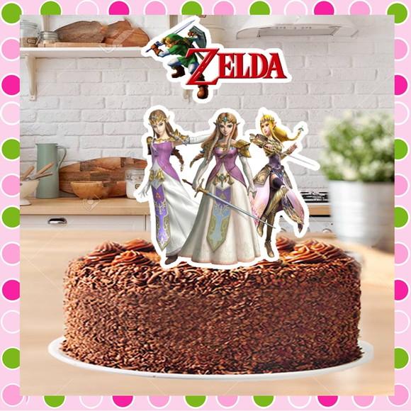 Topo de Bolo Zelda