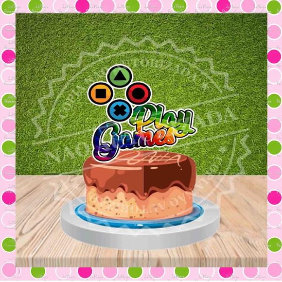Topo de Bolo PLAY GAMES