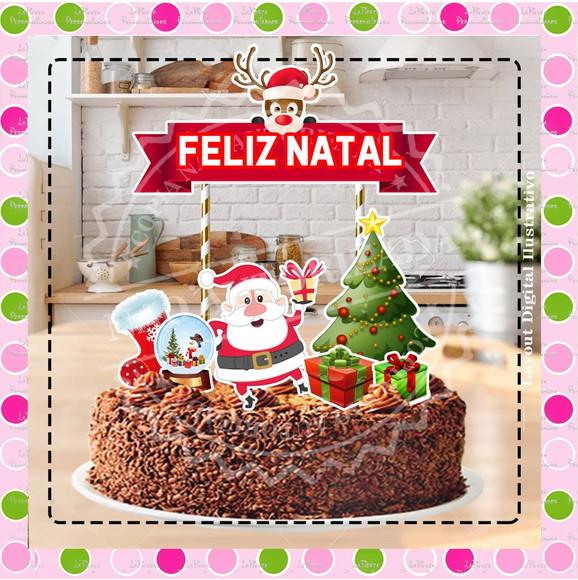Topo de Bolo Natal