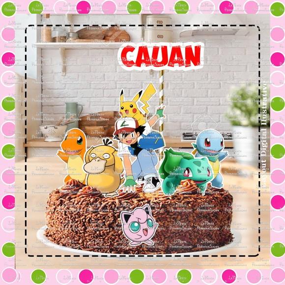 Topo de Bolo Pokemon