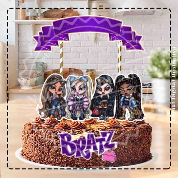 Topo de Bolo Bratz