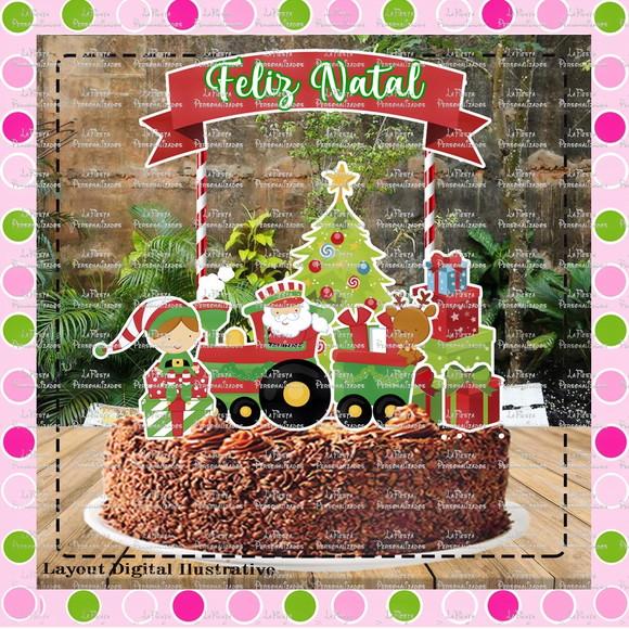 Topo de Bolo Natal