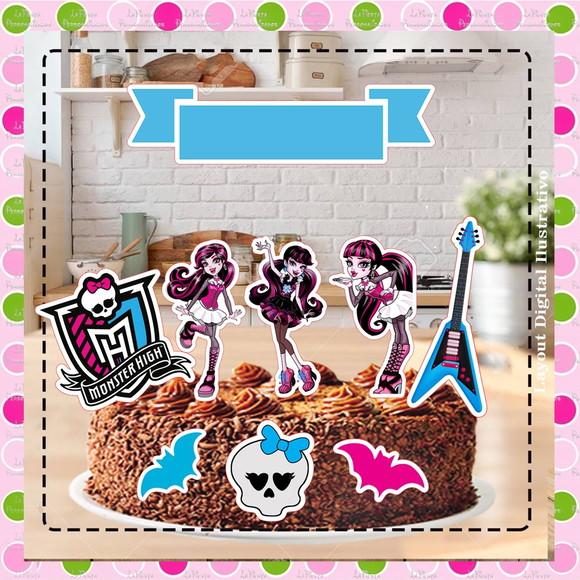 Topo de Bolo Monster High