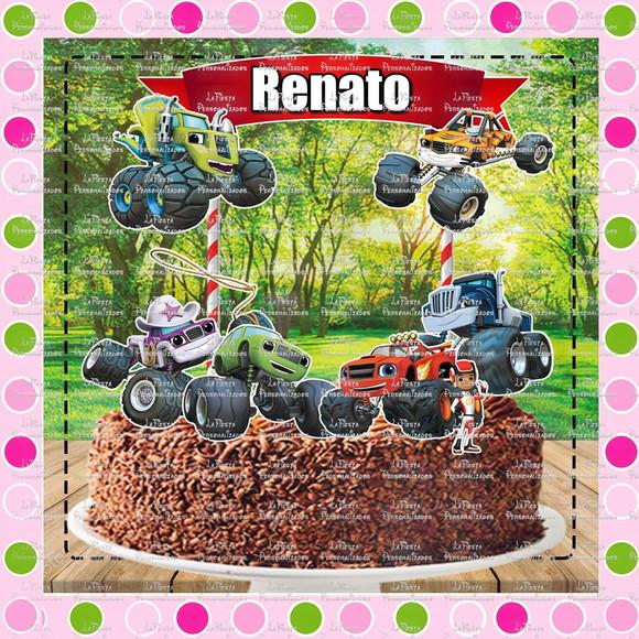 Topo de Bolo Blaze and the monster machines