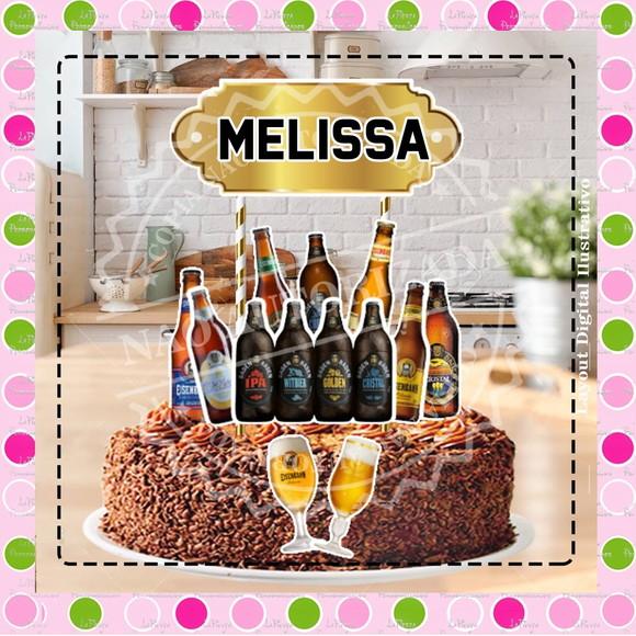 Topo de Bolo Cerveja