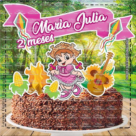 Topo de Bolo Festa Junina