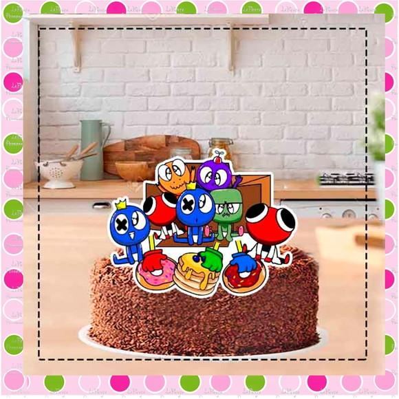 Topo De Bolo Rainbow Friends