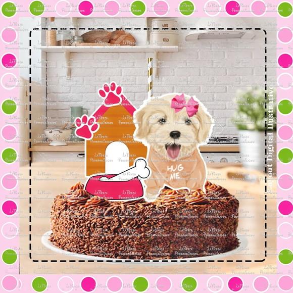 Topo de Bolo Cachorro