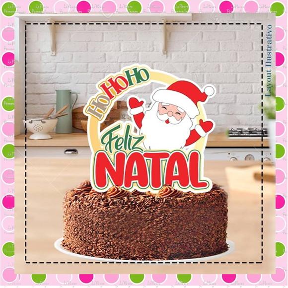 Topo de Bolo Natal