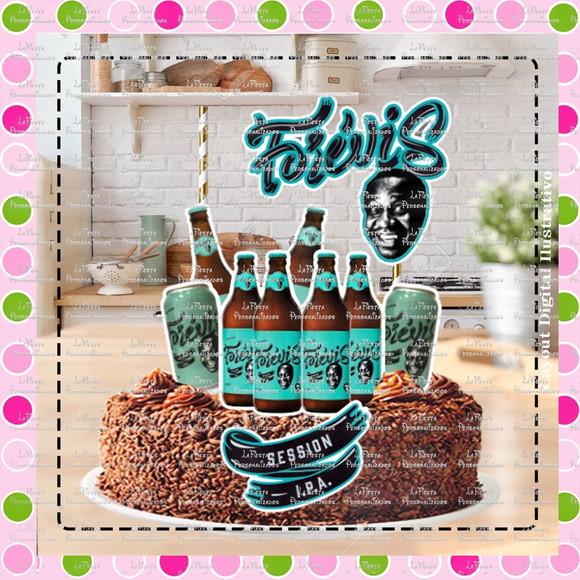Topo de Bolo Boteco Cerveja