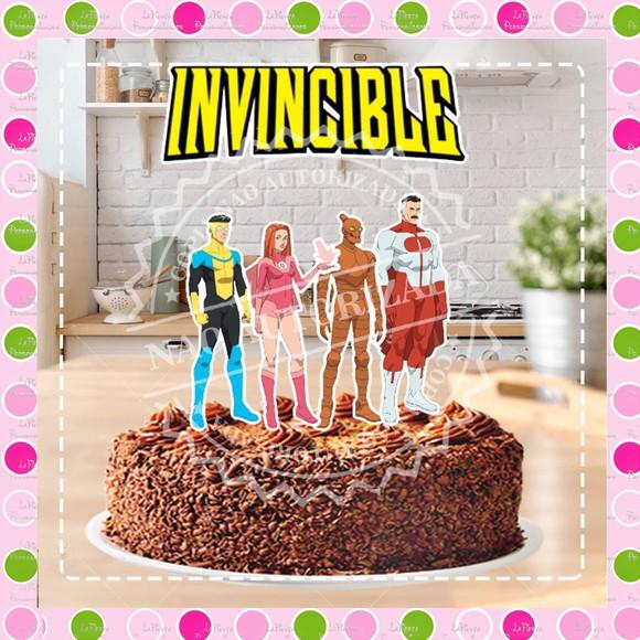 Topo de Bolo Invincible