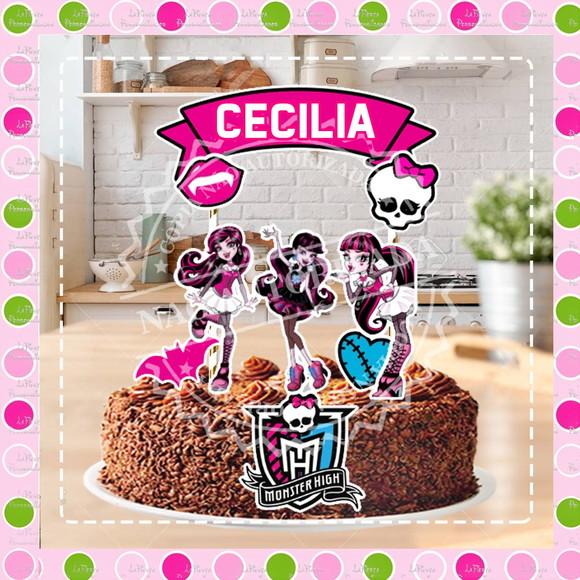 Topo de Bolo Monster High