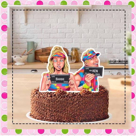 Topo de Bolo Barbie