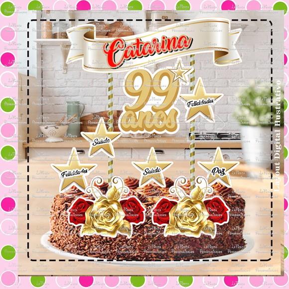 Topo de Bolo 99 anos