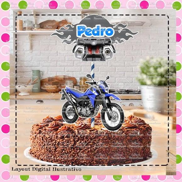 Topo de Bolo Moto
