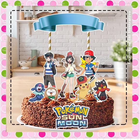 Topo de Bolo Pokemon