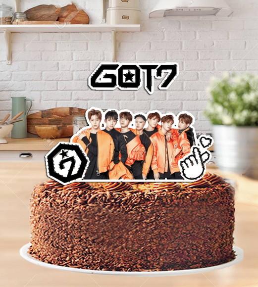 Topo de Bolo Banda Got 7