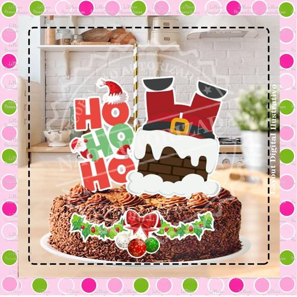 Topo de Bolo Natal