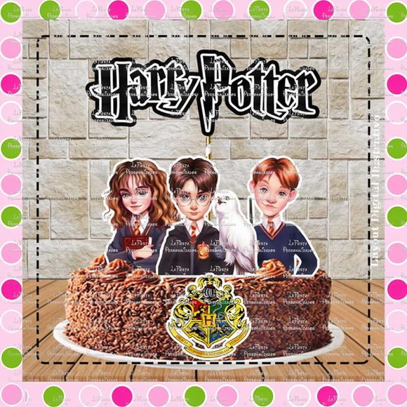 Topo de Bolo Harry Potter