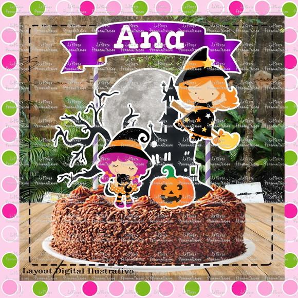 Topo de Bolo Halloween