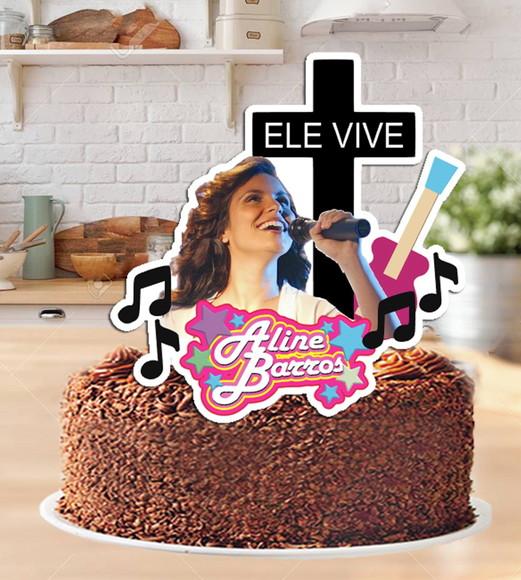Topo de Bolo Aline Barros