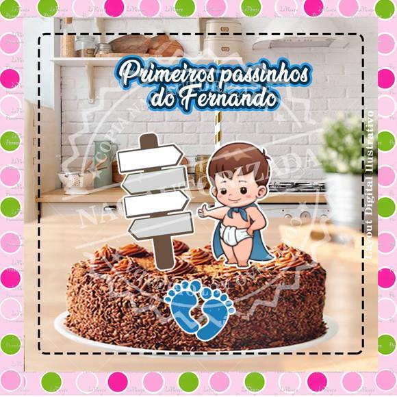 Topo de Bolo Primeiro Passos