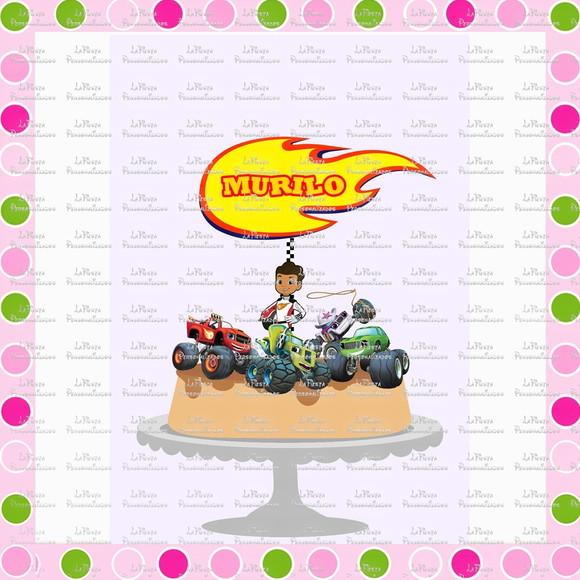 Topo de Bolo Blaze and the monster machines
