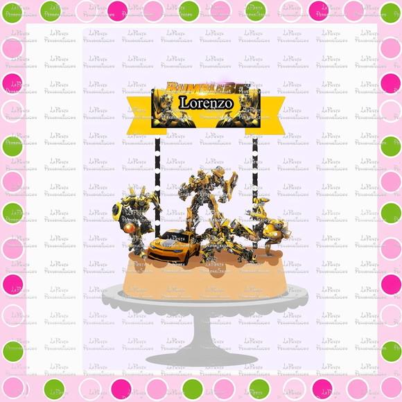 Topo de Bolo Bumblebee