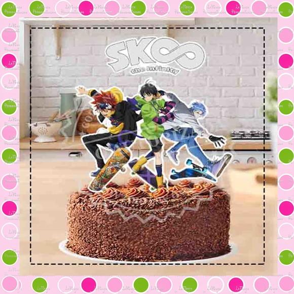 Topo de Bolo Sk8 The Infinity