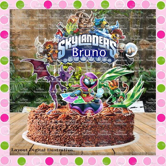 Topo de Bolo Skylanders