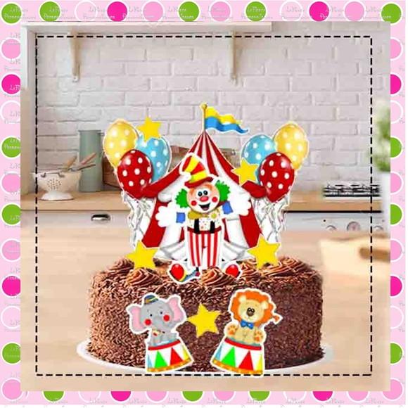 Topo de Bolo Circo