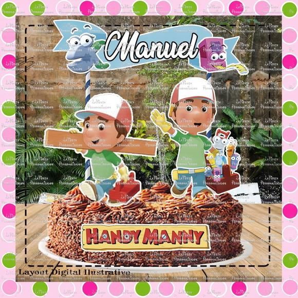 Topo de Bolo Handy Manny