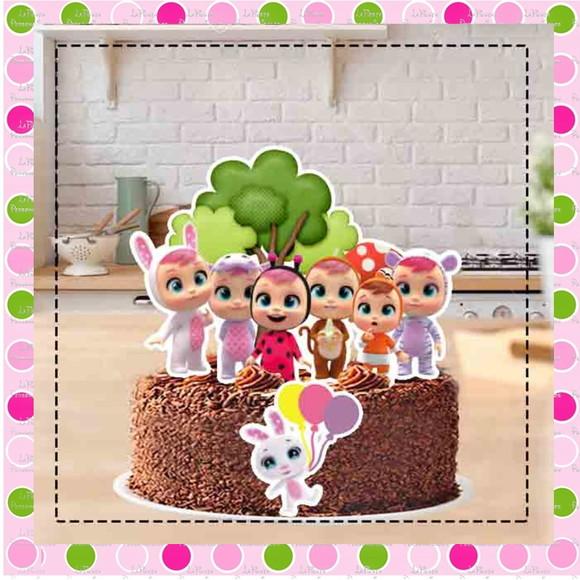 Topo de Bolo Cry Babies