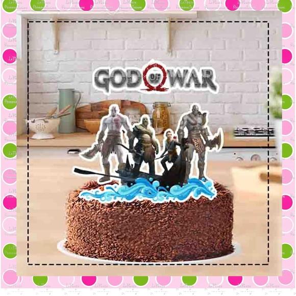 Topo de Bolo God Of War