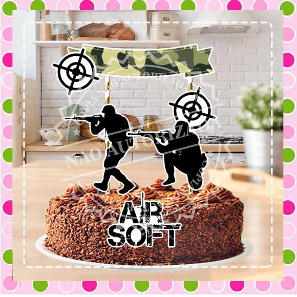 Topo de Bolo Airsoft