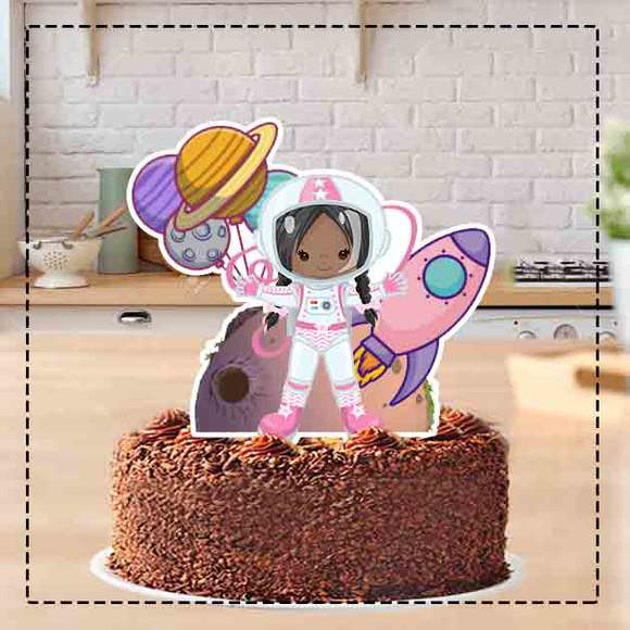 Topo de Bolo Astronauta