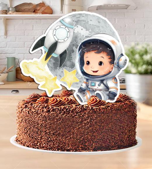 Topo de Bolo Astronauta