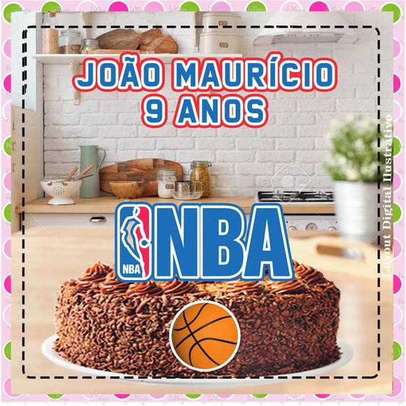 Topo de Bolo Basquete