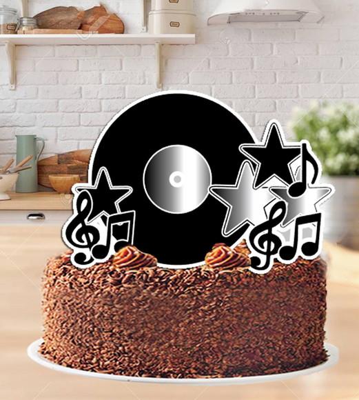 Topo de Bolo Discoteca