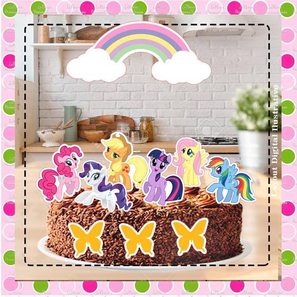 Topo de Bolo My Little Pony