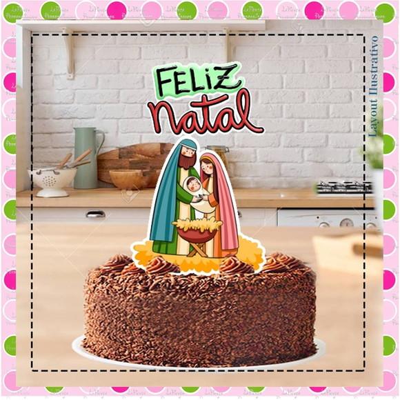 Topo de Bolo Natal