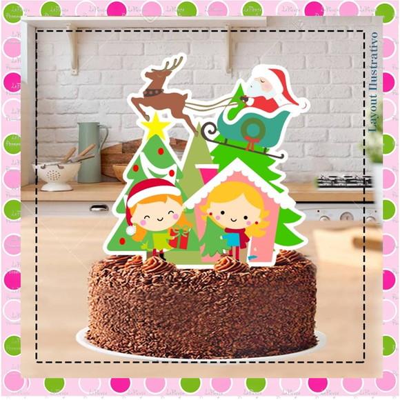 Topo de Bolo Natal