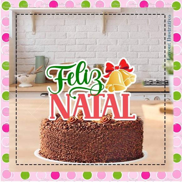 Topo de Bolo Natal