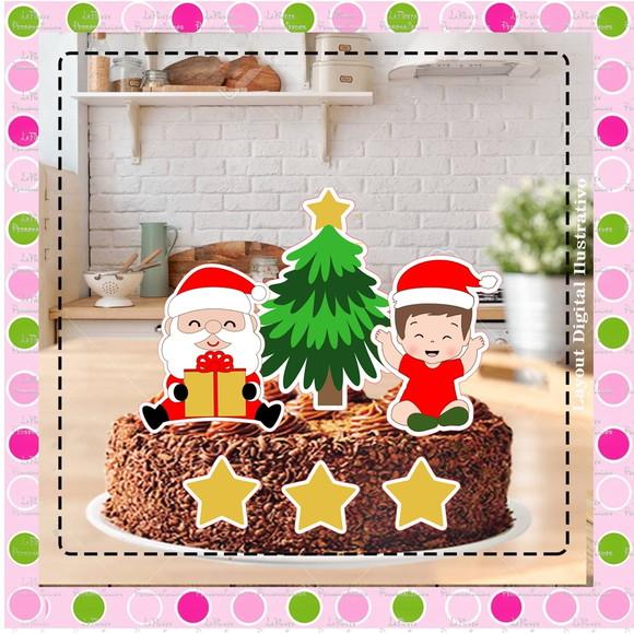 Topo de Bolo Natal