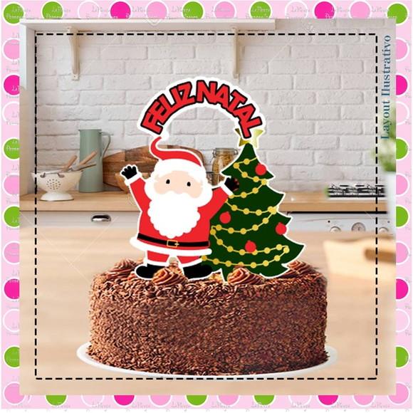 Topo de Bolo Natal