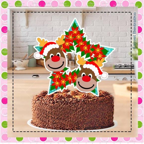 Topo de Bolo Natal