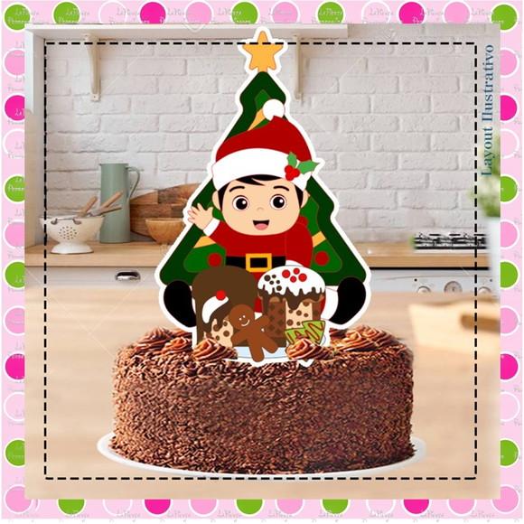 Topo de Bolo Natal